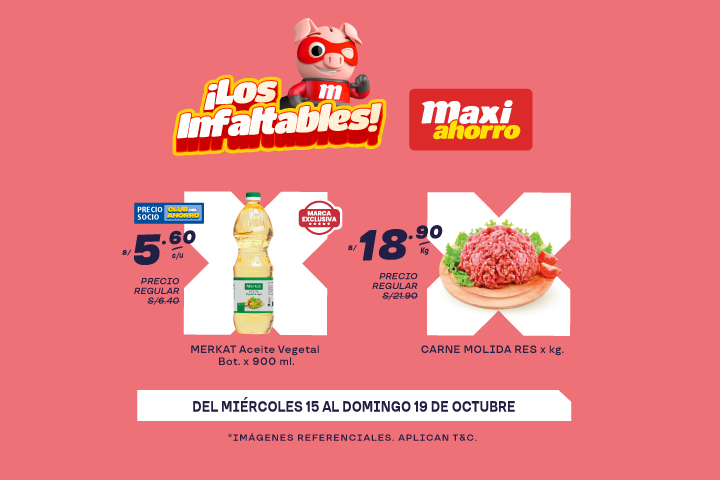 ¡LOS INFALTABLES DE MAXIAHORRO! DEL 15 AL 19 DE OCTUBRE.